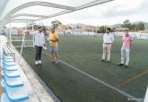 Visita al campo de ftbol del CD La Minera en el Llano del Beal