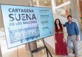 El concejal delegado de Cultura del Ayuntamiento de Cartagena, Nacho Judenes y la organizadora del evento, Lydia Martin