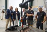 Visita de la alcaldesa, Noelia Arroyo, a la empresa Herjimar en el Polgono de Los Camachos