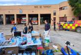 Bomberos, Polica Local y Proteccin Civil en las inundaciones de Valencia trabajando en localidades como Torrent y Paiporta.