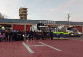 Tercer relevo de emergencias del Ayuntamiento de Cartagena, que incorpora vehculos de limpieza.