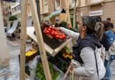 Mercado de productos ecolgicos instalado en la Plaza Castellini