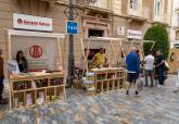 Mercado de productos ecolgicos instalado en la Plaza Castellini