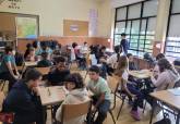 El Programa ADE de la Concejala de Deportes y la Federacin de Domin de la Regin de Murcia contina con el acercamiento del juego del domin a los centros educativos