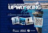Cartel del Upworking Azul 2024