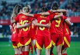 La aficin de Cartagena vibra con la victoria de la Seleccin Espaola ante Corea.  Foto Cedida RFEF FFRM. 