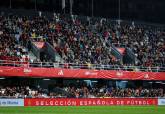 La aficin de Cartagena vibra con la victoria de la Seleccin Espaola ante Corea.  Foto Cedida RFEF FFRM. 