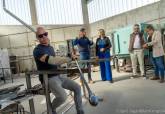 Visita de la alcaldesa al Museo del Vidrio de Santa Luca