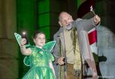 Iluminacin de la Navidad en Cartagena con espectculo areo de Peter Pan