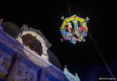 Iluminacin de la Navidad en Cartagena con espectculo areo de Peter Pan
