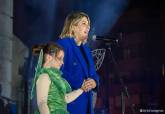 Iluminacin de la Navidad en Cartagena con espectculo areo de Peter Pan