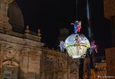Iluminacin de la Navidad en Cartagena con espectculo areo de Peter Pan