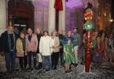 Iluminacin de la Navidad en Cartagena con espectculo areo de Peter Pan