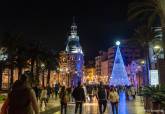 Luces de navidad en la ciudad