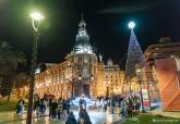 Luces de navidad en la ciudad