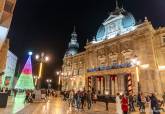 Luces de navidad en la ciudad