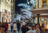 Luces de navidad en la ciudad