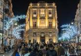 Luces de navidad en la ciudad