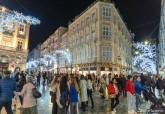 Luces de navidad en la ciudad