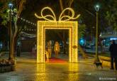 Luces de navidad en la ciudad
