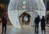 Luces de navidad en la ciudad