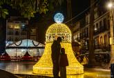Luces de navidad en la ciudad