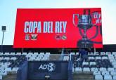Instalacin del nuevo videomarcador en el Estadio Municipal Cartagonova