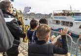 Llegada de los Reyes Magos al Puerto de Cartagena y recepcin a las puertas del Palacio Consistorial