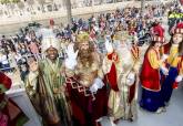 Llegada de los Reyes Magos al Puerto de Cartagena y recepcin a las puertas del Palacio Consistorial