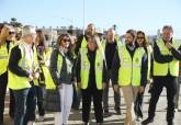 Visita a las obras de la bocana de Cabo de Palos. 