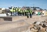 Visita a las obras de la bocana de Cabo de Palos. 