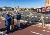 Visita de la alcaldesa al aparcamiento disuasorio de Severo Ochoa