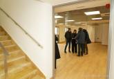 Visita de la alcaldesa a las obras del antiguo Hotel Peninsular en la calle Cuatro Santos