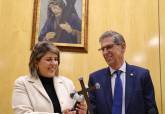 Los Marrajos custodian la obra original de la Virgen de la Soledad de Portela, expuesta ahora junto al Jess Nazareno en la sede de la Cofrada
