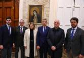 Los Marrajos custodian la obra original de la Virgen de la Soledad de Portela, expuesta ahora junto al Jess Nazareno en la sede de la Cofrada