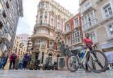 Grabacin 'Un pas en bicicleta' en Cartagena