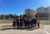 Alumnos en el parque de Educacin Vial