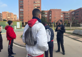Alumnos en el parque de Educacin Vial