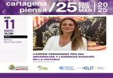 Carmen Fernndez Molina, este martes en Cartagena Piensa