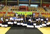 Entrega de becas deportistas de alto inters municipal.