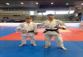 Dorian Campos y Yaroslav Shestakov en el Campeonato de Espaa cadete de judo