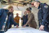 Visita de la alcaldesa a las obras del nuevo cuartel de la Polica Local en Cuesta Blanca