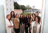 Reunin de alcaldesa Noelia Arroyo con la directiva de Amep, y su presidenta Carmen Jerez.