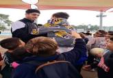 Jornada de baloncesto en Salesianos con jugadores del Odilo CB Cartagena con el programa ADE