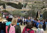 Cartagena sigue a la Virgen de la Soledad en la romera a la ermita del Calvario
