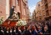 Cartagena lleva a la Virgen de la Piedad en un traslado extraordinario por su Centenario