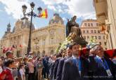 Cartagena lleva a la Virgen de la Piedad en un traslado extraordinario por su Centenario
