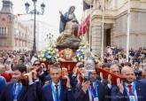 Cartagena lleva a la Virgen de la Piedad en un traslado extraordinario por su Centenario