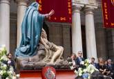 Cartagena lleva a la Virgen de la Piedad en un traslado extraordinario por su Centenario