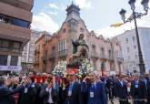 Cartagena lleva a la Virgen de la Piedad en un traslado extraordinario por su Centenario